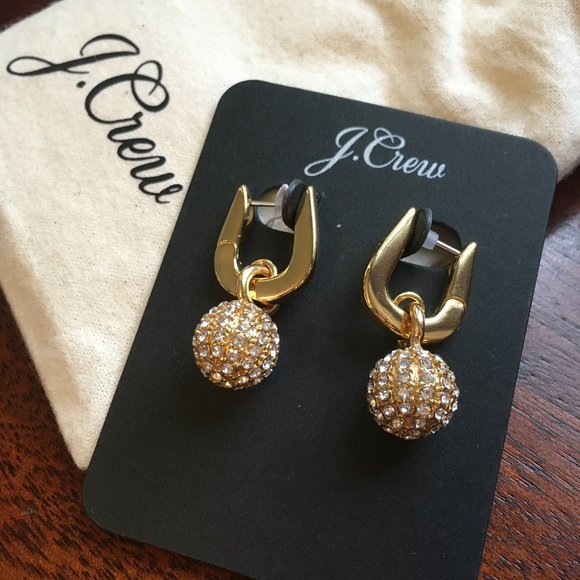 J. Crew crystal ball earrings NWT - Picture 1 of 4